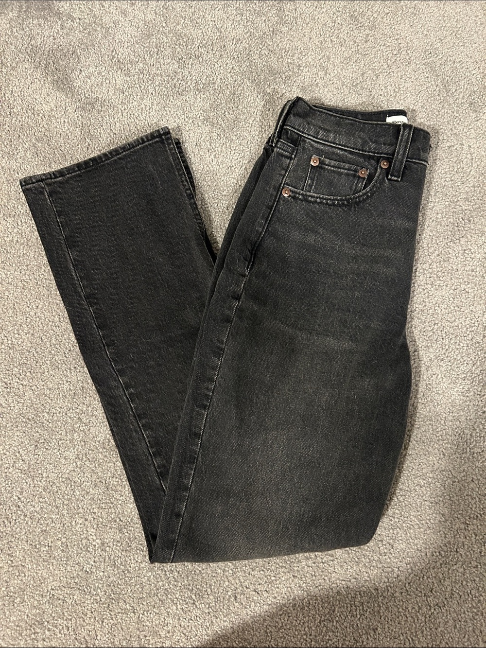 Abercrombie & Fitch Women's Ultra High-Rise 90s straight curve love Jean